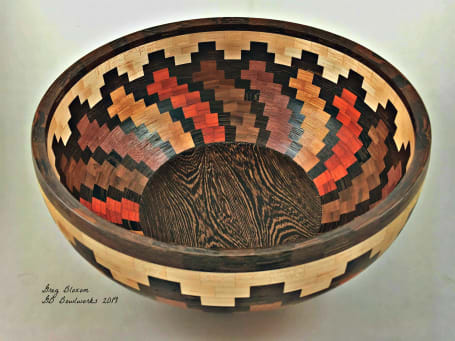 Hand turned wooden bowls